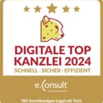 e-Consult Siegel 2024, Digitale Top Kanzlei 2024